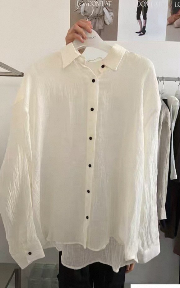 LONDON FLAT韓國直郵實拍女裝新品26春夏襯衫蕾絲衫亞麻LONDON FLAT襯衫/蕾絲衫