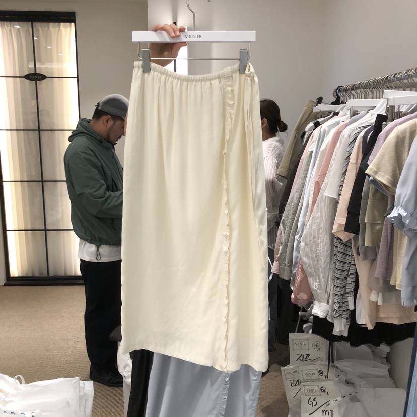 VENIR-a韓國直郵女裝新品推薦休閑人氣時尚職業26春夏長裙VENIR-a長裙