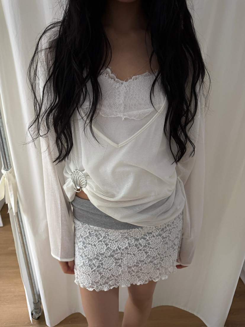 AWESOMESAUCE韓國代購女士新款時尚推薦熱賣人氣26春夏長袖T恤AWESOME SAUCE長袖T恤