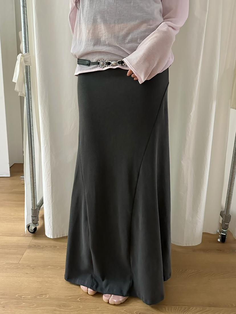 AWESOMESAUCE韓國東大門代購女裝新品時尚26春夏長裙不含腰帶AWESOME SAUCE長裙