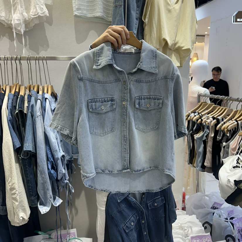 HIPTIQUE韓國直郵實拍女士新品推薦時尚休閑熱賣襯衫蕾絲衫HIPTIQUE襯衫/蕾絲衫