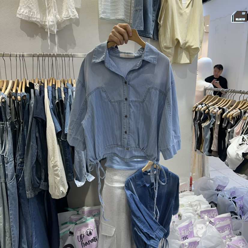 HIPTIQUE韓國直郵實拍女士新款26春夏推薦休閑襯衫蕾絲衫HIPTIQUE襯衫/蕾絲衫