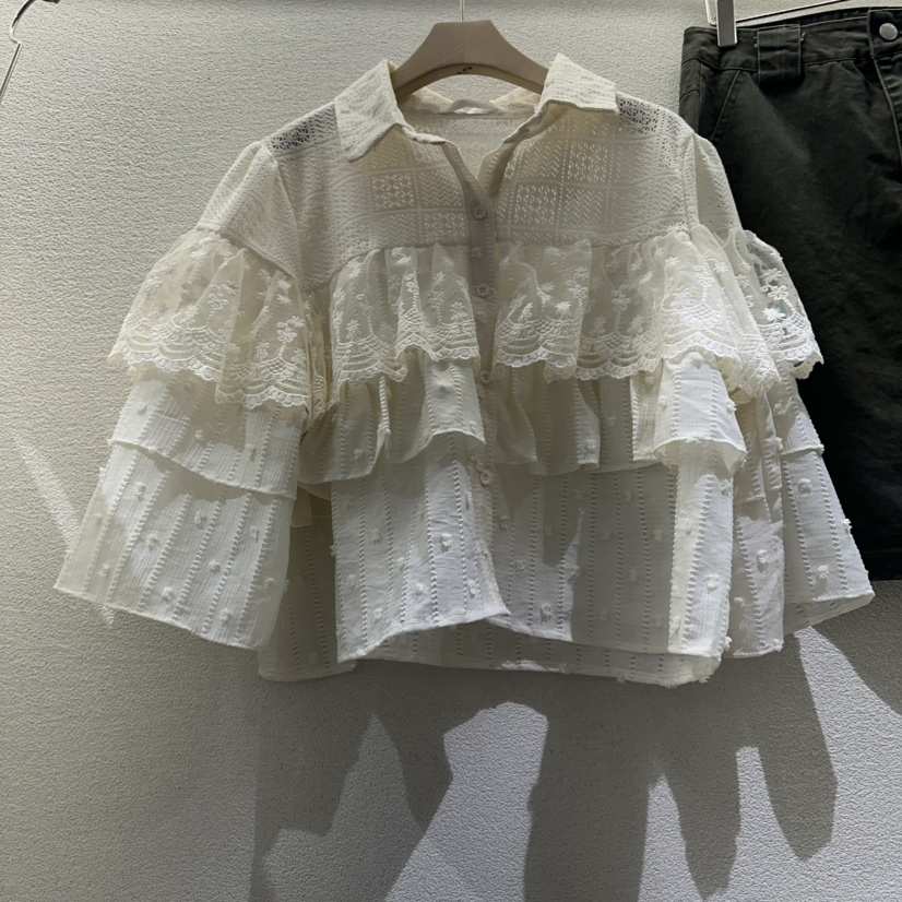 HIPTIQUE韓國直郵實拍女士新款人氣推薦時尚26春夏襯衫蕾絲衫HIPTIQUE襯衫/蕾絲衫