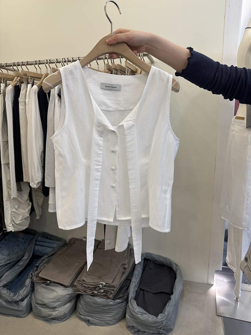 MONDAYMORING韓國直郵實拍女裝新品26春夏職業時尚吊帶背心MONDAYMORING吊帶/背心