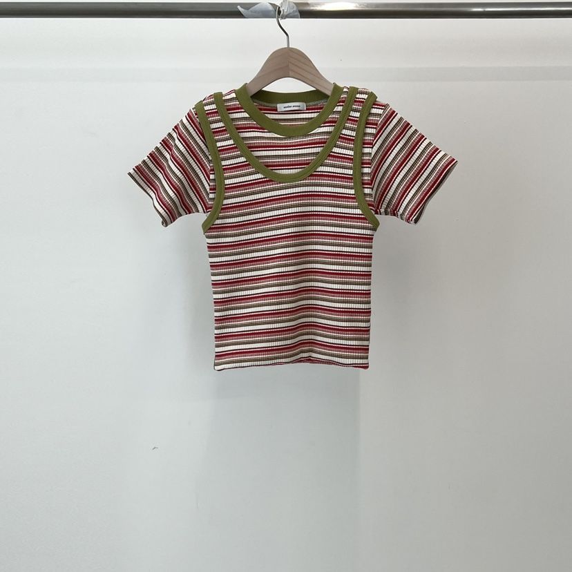 ANOTHER AVENUE韓國東大門直郵女裝新款熱賣職業T恤復古ANOTHER AVENUET恤