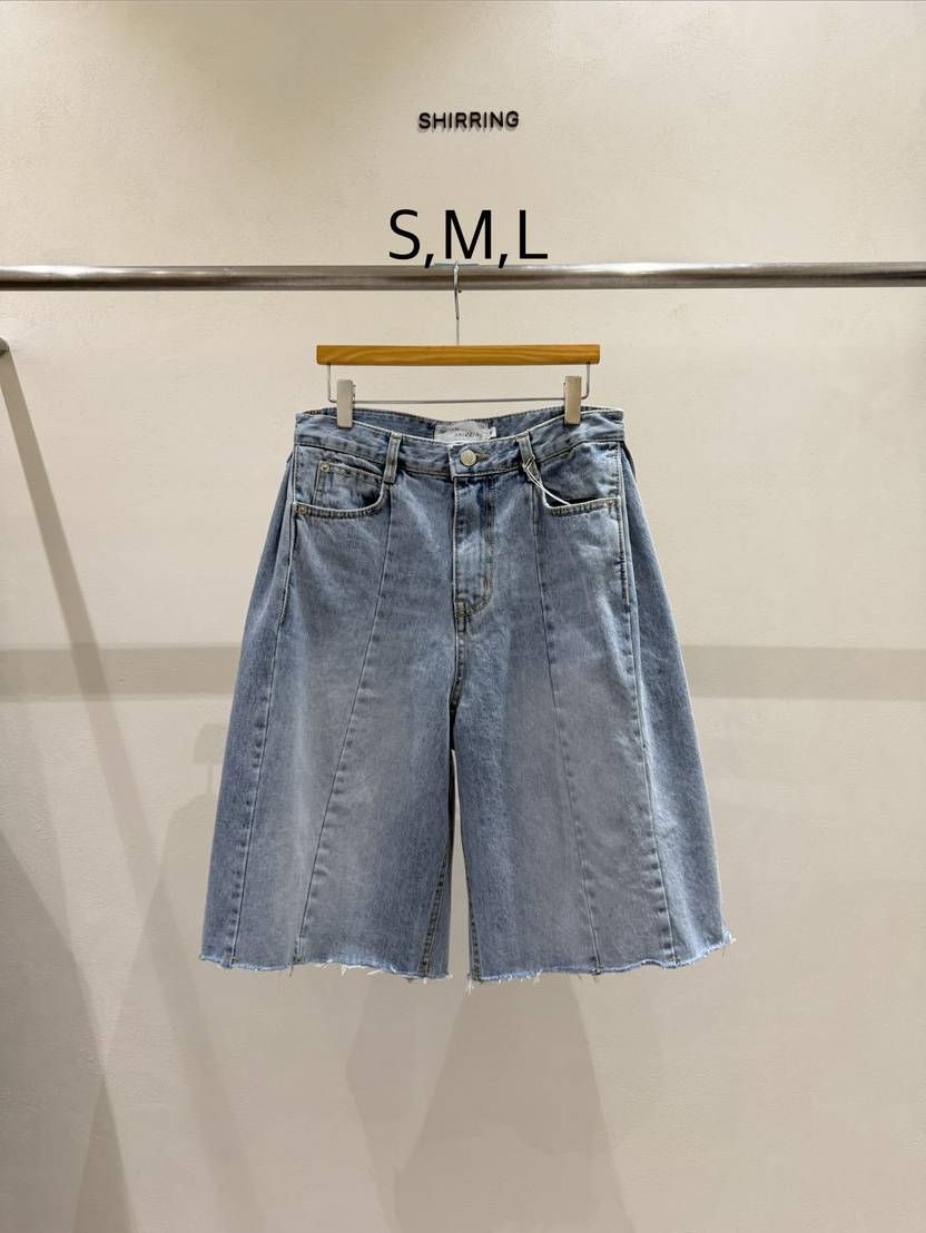 SHIRRING韓國直郵女裝新品職業人氣熱賣時尚休閑26春夏牛仔褲SHIRRING牛仔褲