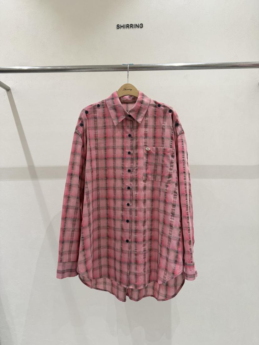 SHIRRING韓國直郵實拍女士新款時尚推薦26春夏襯衫蕾絲衫SHIRRING襯衫/蕾絲衫