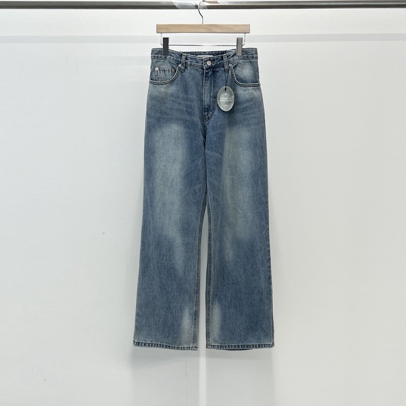 ANOTHER AVENUE韓國東大門直郵女士新品26春夏牛仔褲水洗牛仔布ANOTHER AVENUE牛仔褲