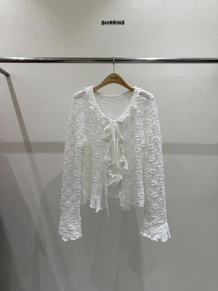 SHIRRING韓國東大門直郵女裝新品人氣時尚熱賣襯衫蕾絲衫SHIRRING襯衫/蕾絲衫