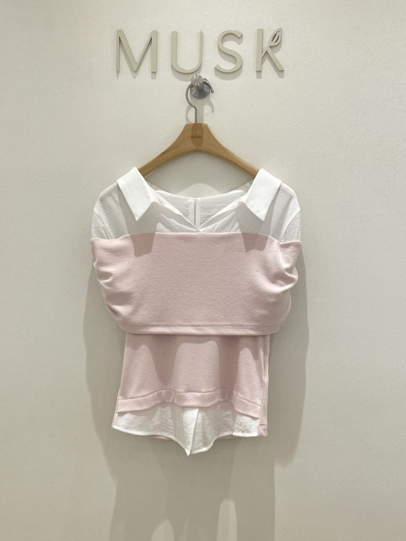 MUSK韓國東大門代購女裝新品人氣休閑時尚熱賣襯衫蕾絲衫MUSK襯衫/蕾絲衫