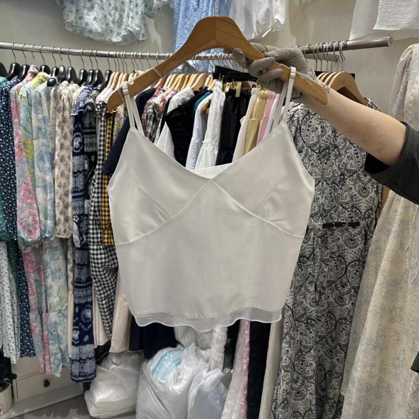 BIKINI韓國直郵實拍女裝新品時尚熱賣推薦26春夏吊帶背心BIKINI吊帶/背心
