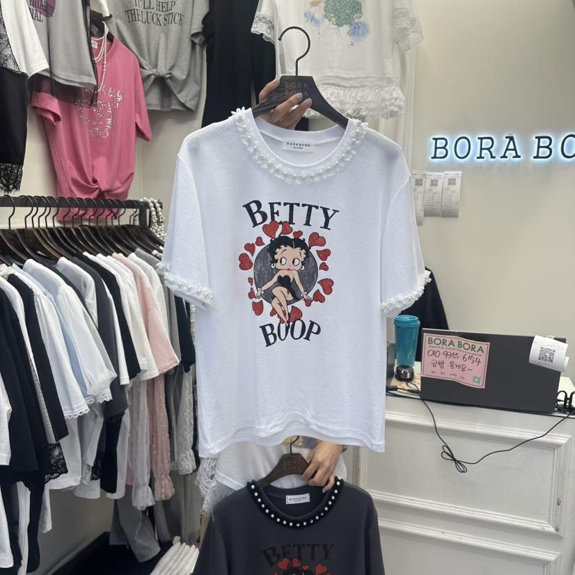 BORA BORA韓國東大門代購女士新款推薦26春夏時尚休閑T恤BORA BORAT恤