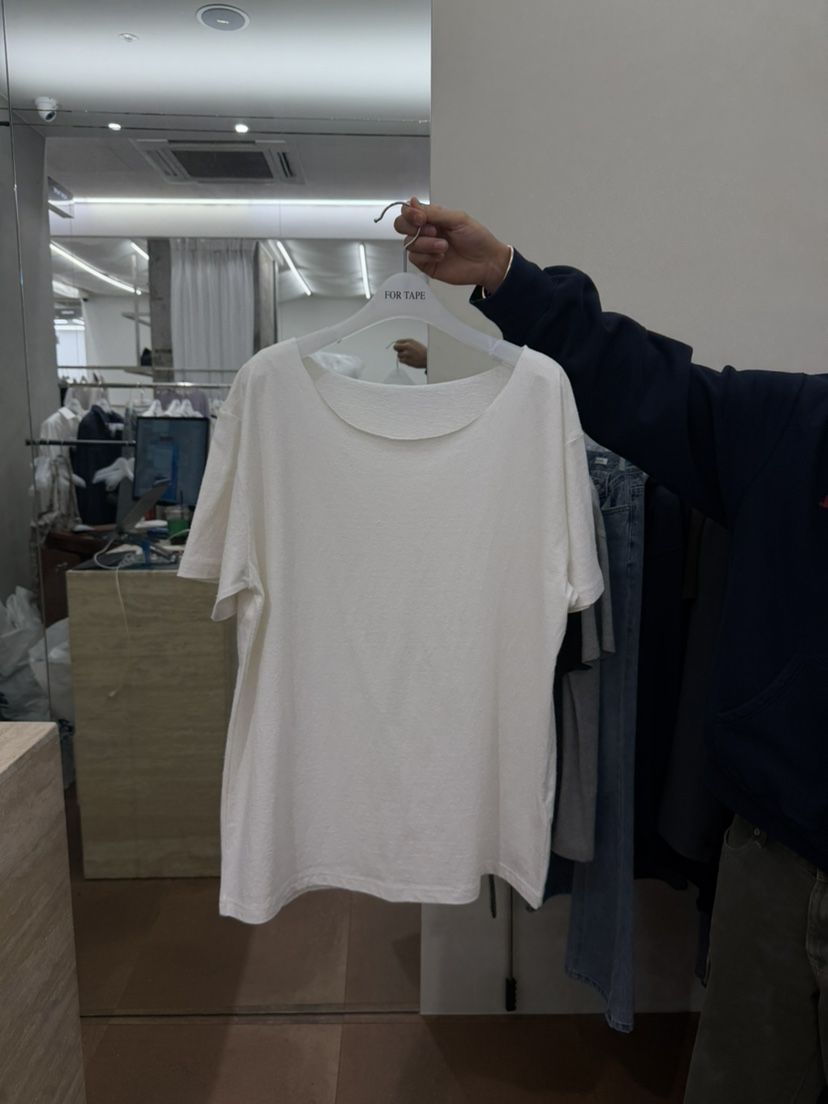 FOR TAPE韓國直郵實拍女士新品人氣26春夏職業推薦T恤露肩FOR TAPET恤