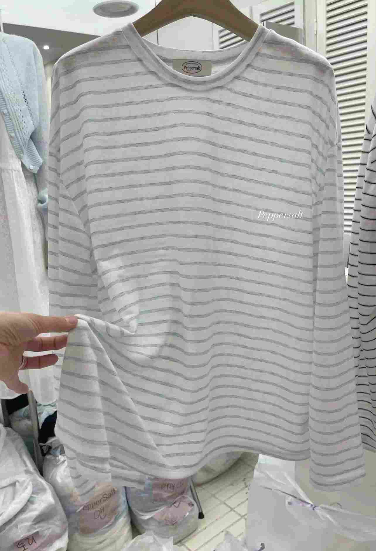 PEPPER 페페韓國東大門代購女士新款休閑26春夏人氣長袖T恤PEPPER-SEOUL長袖T恤