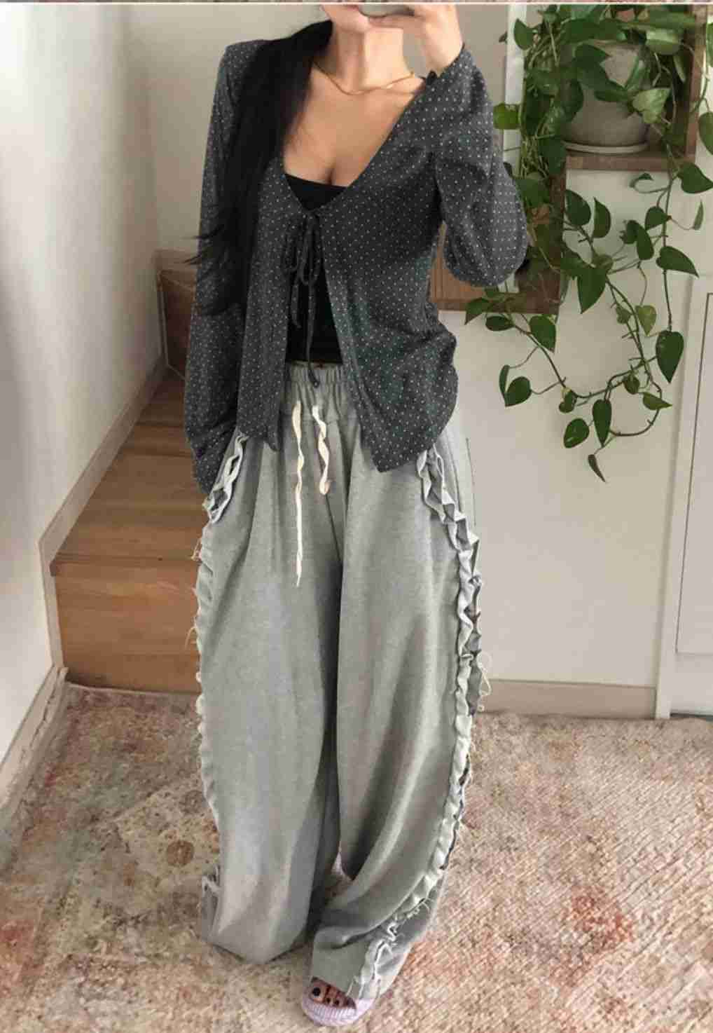 PLEASE/WW東大門實拍女士新款熱賣休閑職業真品26春夏休閑褲PLEASE/WW休閑褲