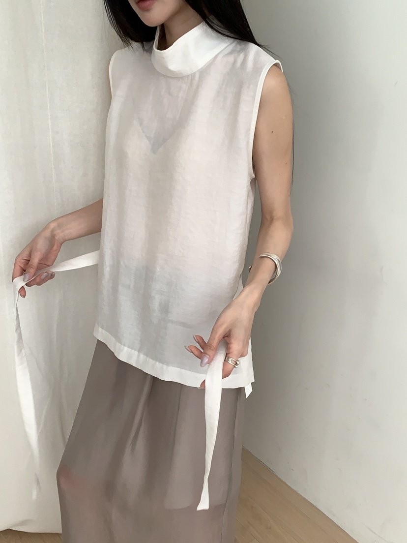 B_GARDER韓國代購女裝新品26春夏休閑時尚襯衫蕾絲衫高領B.GARDER襯衫/蕾絲衫