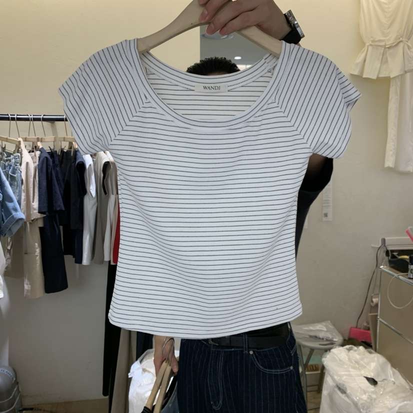 W AND J韓國直郵女士新款26春夏時尚人氣推薦休閑熱賣T恤W AND JT恤