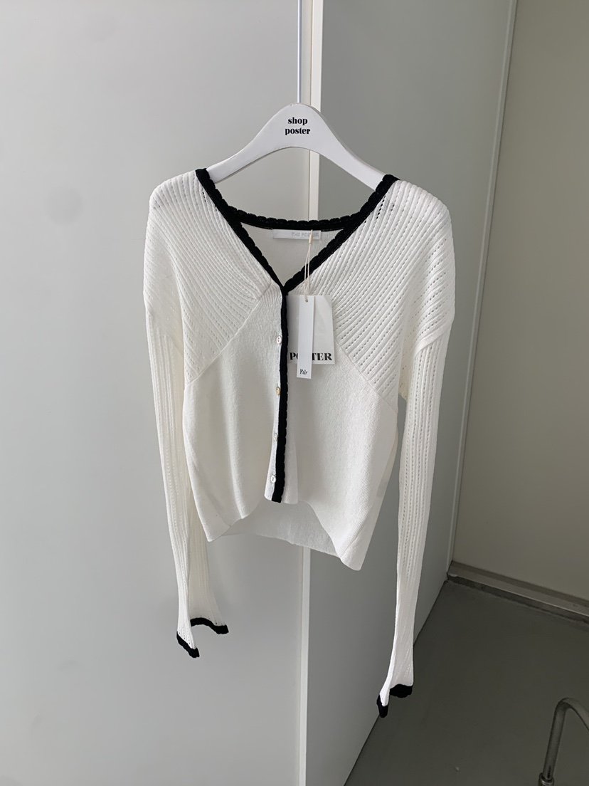 SHOP POSTER韓國直郵實拍女士新款26春夏推薦針織衫亞麻布SHOP_POSTER針織衫