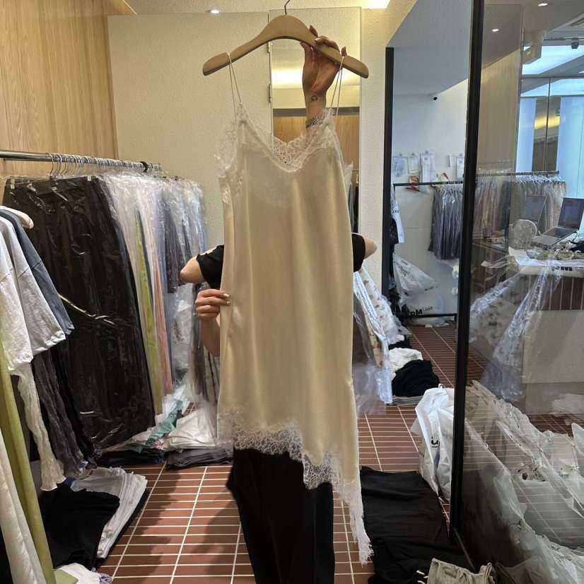 CHOI-L韓國東大門代購女士新品職業休閑連衣裙不對稱刺繡CHOI連衣裙