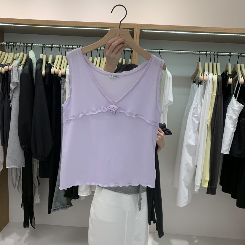 ALOT韓國東大門代購女士新款26春夏人氣推薦熱賣吊帶背心A LOT吊帶/背心