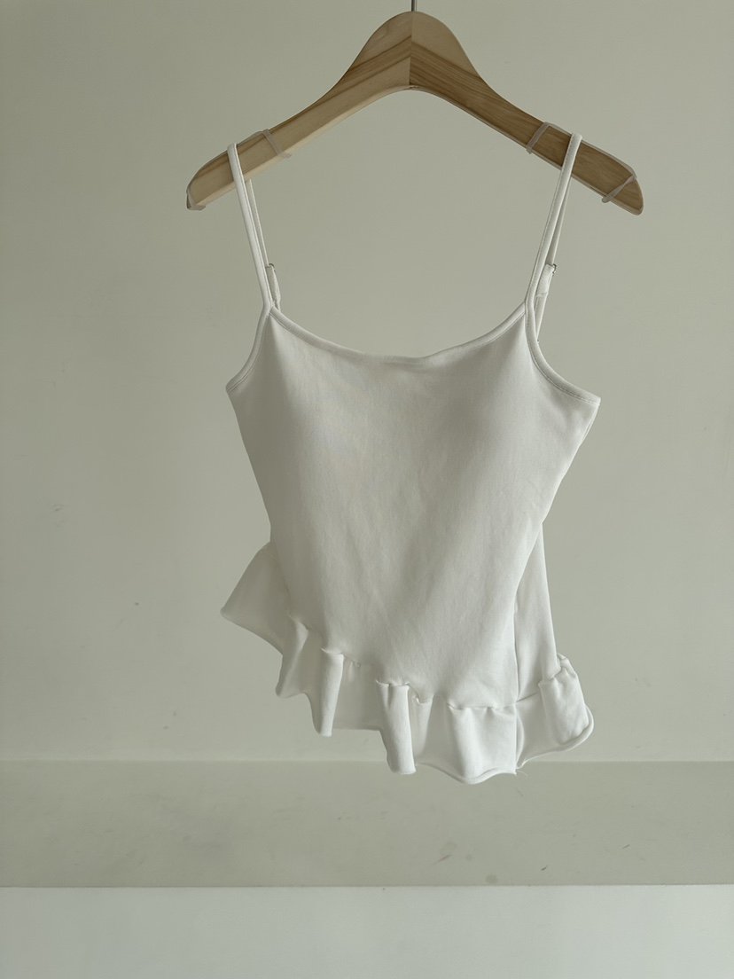 JOURNEY韓國直郵實拍女士新品26春夏熱賣休閑吊帶背心荷葉邊JOURNEY吊帶/背心