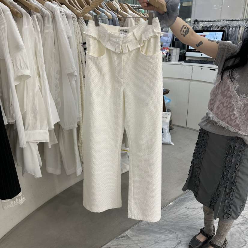 FOUNDATION韓國東大門直郵女裝新款推薦休閑時尚26春夏休閑褲FOUNDATION休閑褲