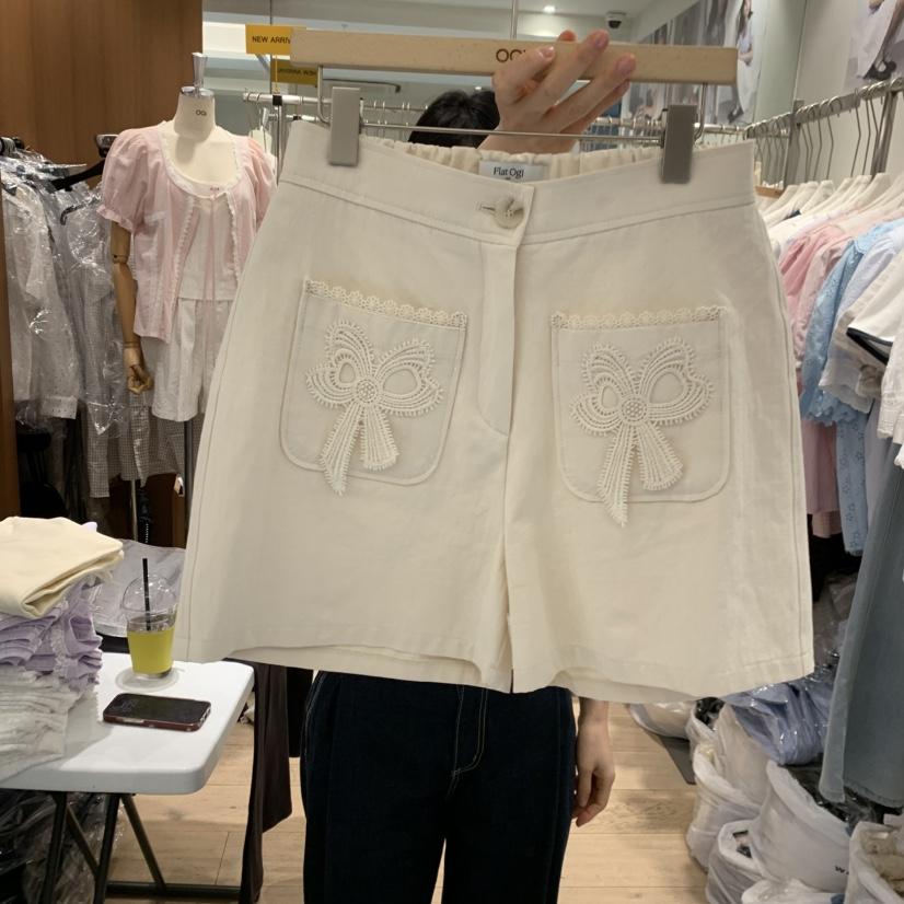 OGI韓國東大門代購女裝新款職業人氣熱賣時尚26春夏短褲絲帶FLat OGI短褲