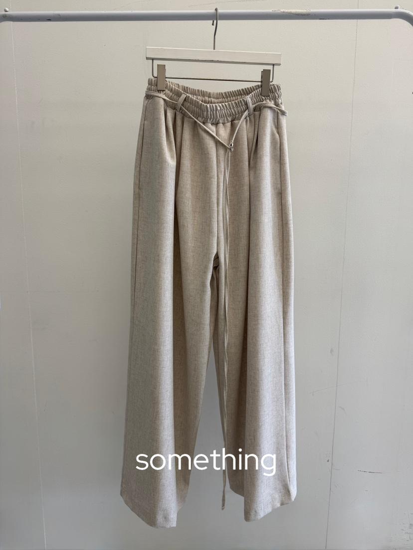 SOMETHING-L/FANCY韓國直郵實拍女裝新款人氣休閑褲含繩SOMETHING-L/FANCY休閑褲