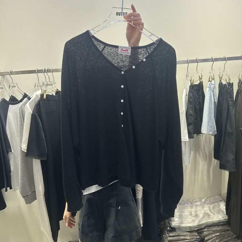 OUTFIT韓國代購女士新品熱賣推薦人氣職業休閑26春夏長袖T恤OUTFIT長袖T恤