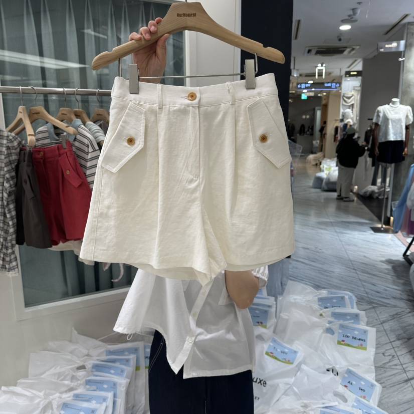 OURMOMENT韓國東大門代購女士新款26春夏時尚熱賣人氣短褲OURMOMENT短褲