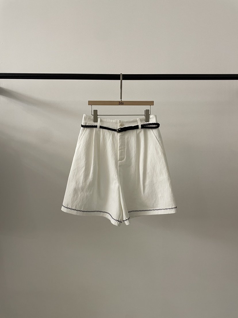 2DA/DARIMI-P韓國直郵實拍女裝新款時尚職業短褲含腰帶2DA/DARIMI-P短褲