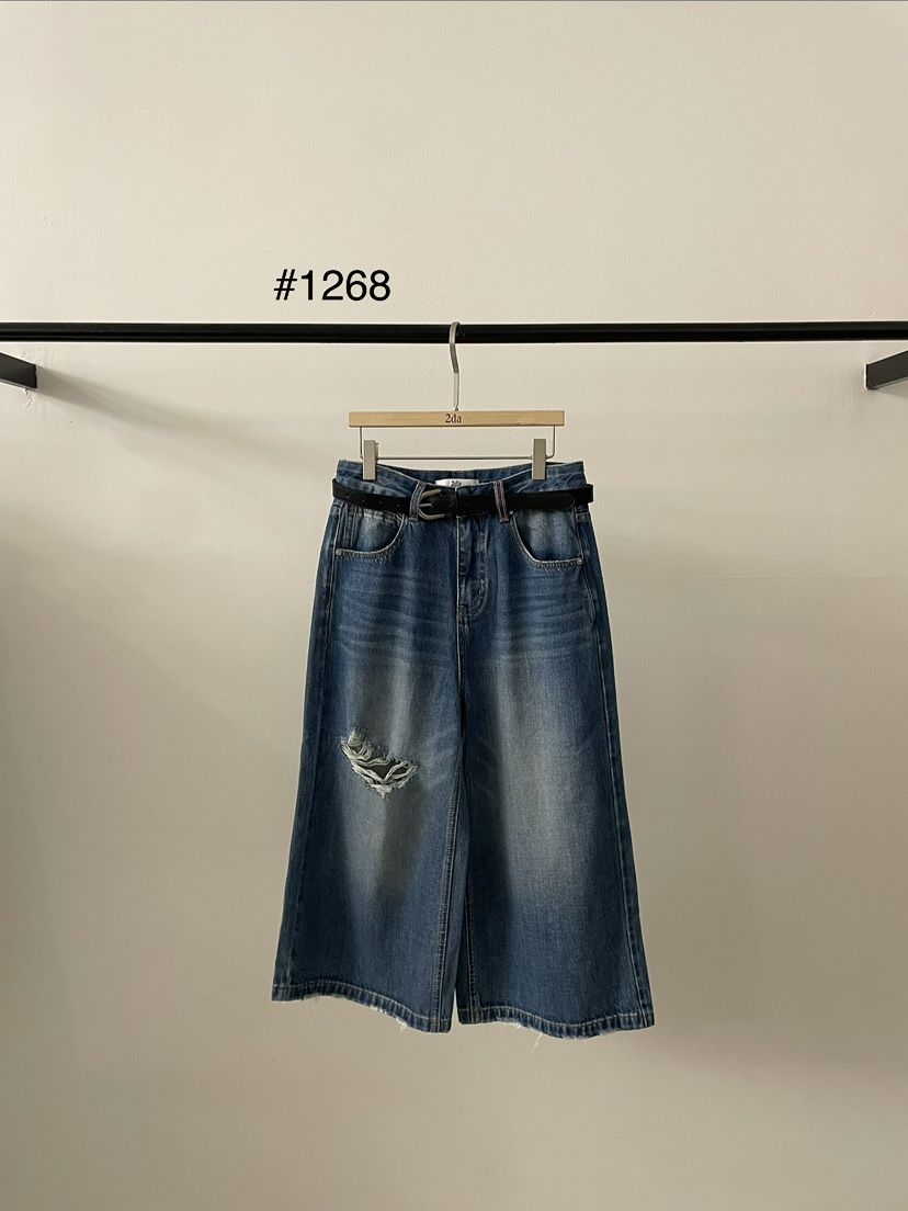 2DA/DARIMI-P韓國直郵實拍女士新款推薦熱賣牛仔褲含腰帶2DA/DARIMI-P牛仔褲