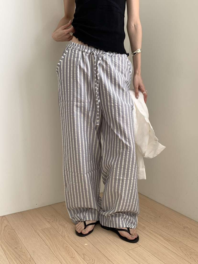 B_GARDER韓國代購女士新款人氣熱賣職業休閑時尚休閑褲條紋B.GARDER休閑褲