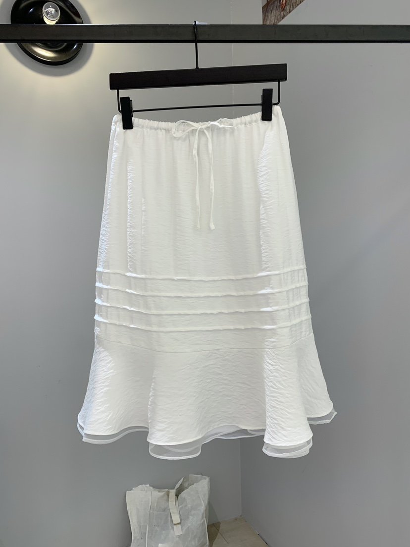 SOFTNESS韓國東大門代購女士新品人氣推薦26春夏長裙褶裥Softness/Cosmic長裙