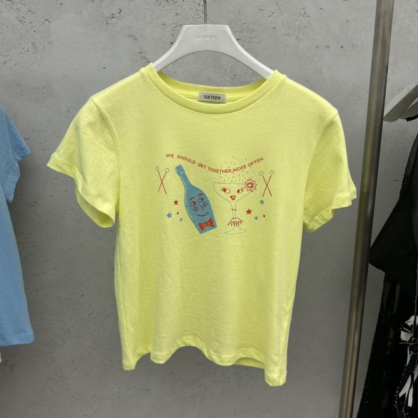 SIXTEEN韓國直郵實拍女士新品職業休閑熱賣人氣推薦26春夏T恤SIXTEENT恤