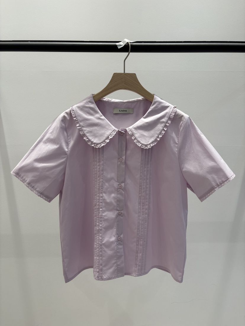 LAIVE韓國東大門直郵女裝新款推薦熱賣休閑時尚襯衫蕾絲衫LAIVE襯衫/蕾絲衫