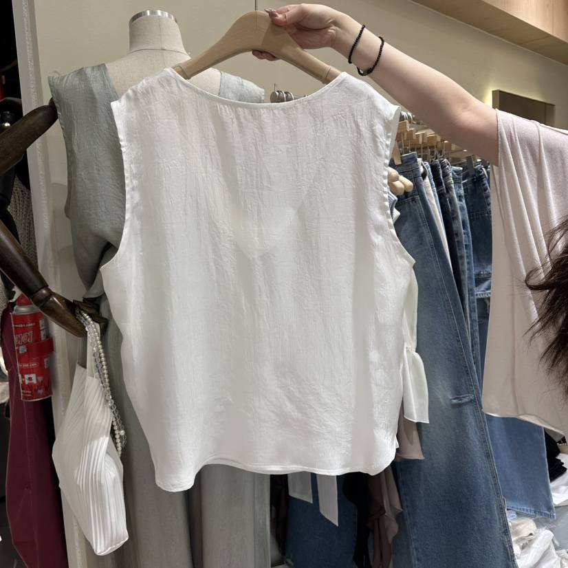 VINTAGE VIBE韓國代購女士新品26春夏人氣吊帶背心人造絲VINTAGE VIBE吊帶/背心