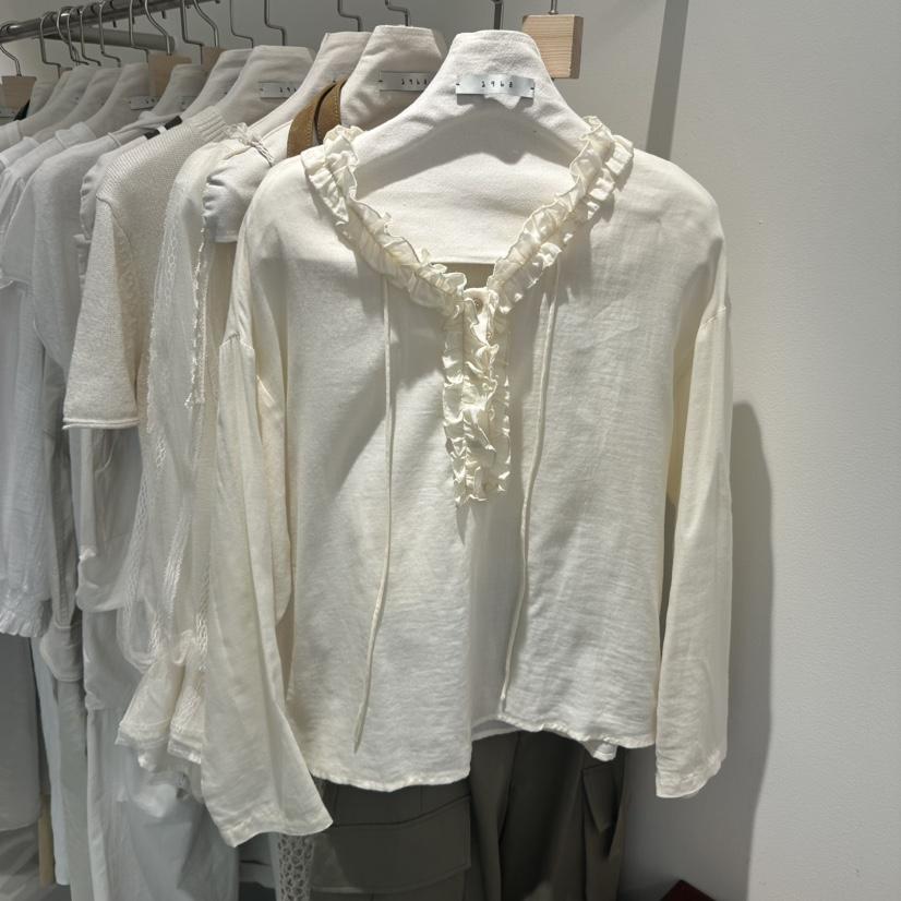 1968韓國直郵實拍女士新品人氣職業時尚推薦休閑襯衫蕾絲衫1968/YEOUYA襯衫/蕾絲衫