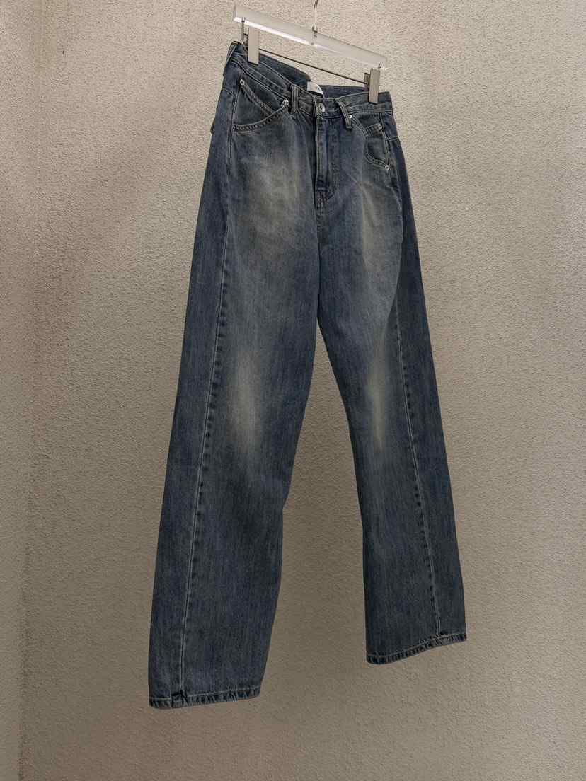 MWE韓國東大門代購女裝新款26春夏人氣職業休閑推薦牛仔褲MWE牛仔褲