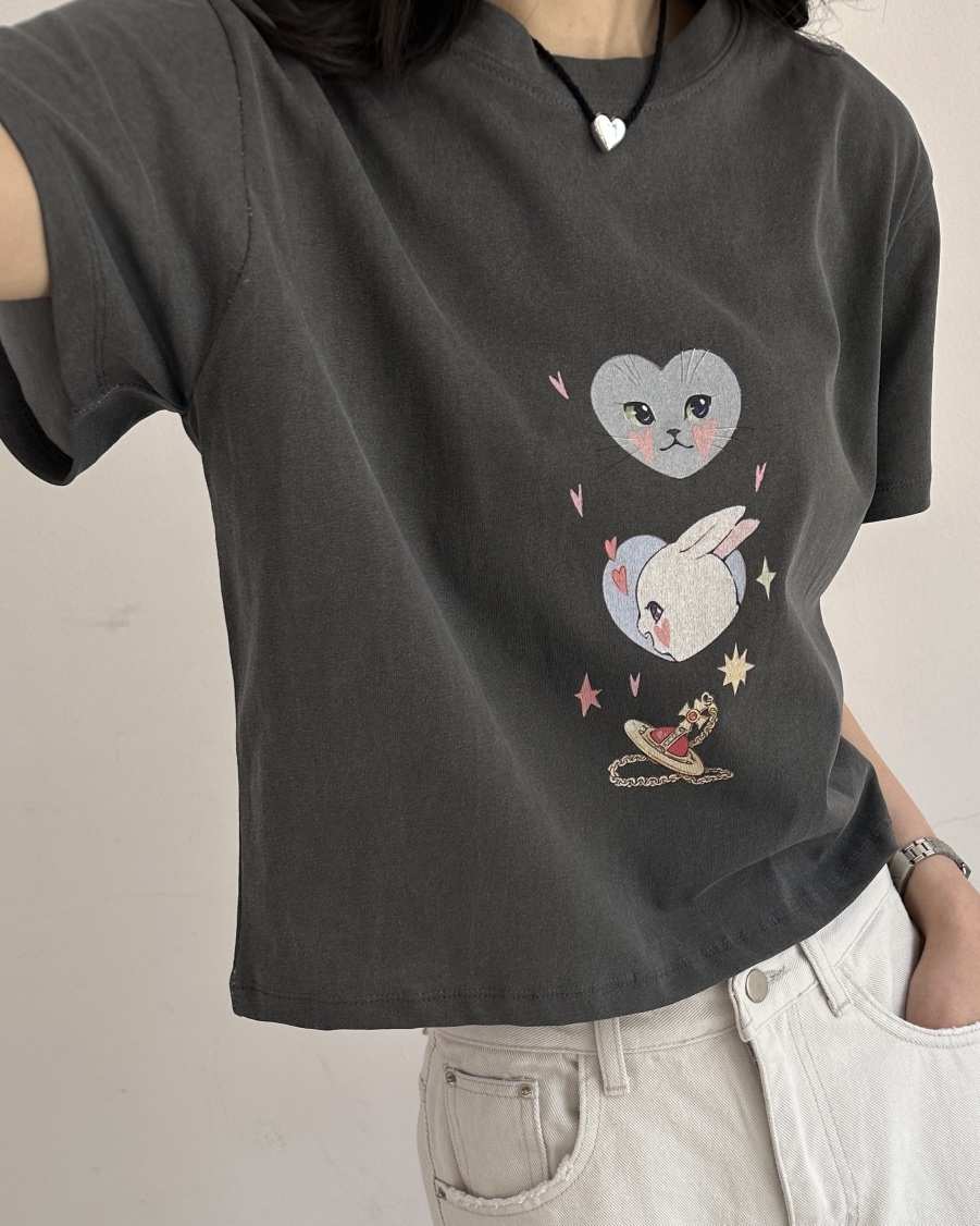 HOWDY/FACT THE NERD韓國直郵實拍女裝新品休閑推薦T恤HOWDY/FACT THE NERDT恤