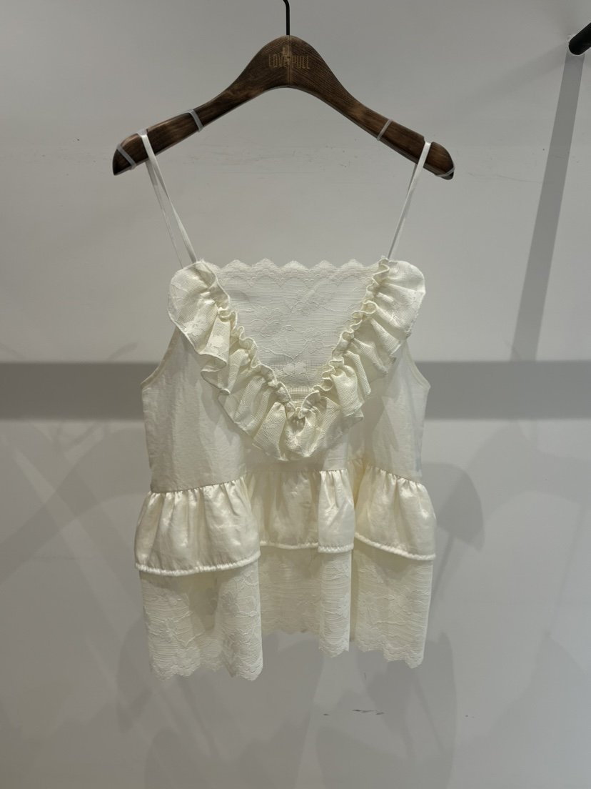 LOVE PULL韓國東大門直郵女裝新品時尚職業26春夏吊帶背心LOVE PULL吊帶/背心