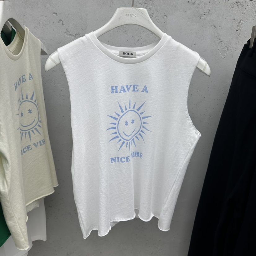 SIXTEEN韓國代購女裝新款推薦時尚休閑熱賣26春夏吊帶背心SIXTEEN吊帶/背心
