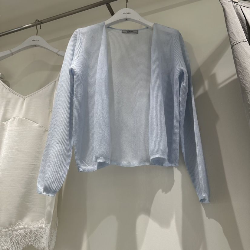BUCKLE韓國直郵女士新款時尚推薦26春夏人氣針織衫亞麻開衫BUCKLE針織衫