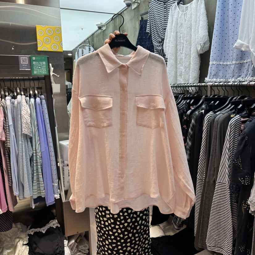 RUNWAY-런웨이韓國直郵實拍女士新款26春夏職業襯衫蕾絲衫RUNWAY襯衫/蕾絲衫