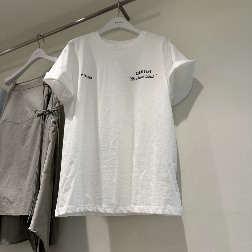 BUCKLE韓國直郵實拍女裝新品推薦熱賣職業26春夏T恤印花寬松BUCKLET恤