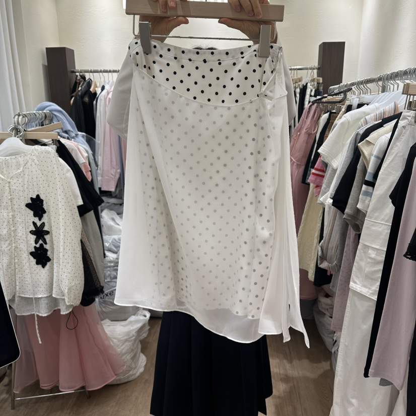 HANSUNGHYUN韓國直郵女裝新品推薦時尚職業半身裙中短裙雪紡HANSUNGHYUN半身裙/中短裙