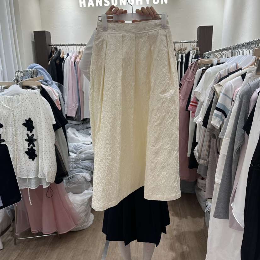 HANSUNGHYUN韓國直郵實拍女裝新款熱賣推薦時尚職業長裙提花HANSUNGHYUN長裙