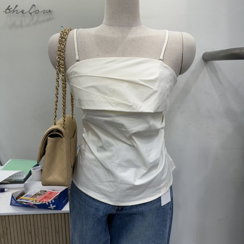 THE LOW韓國東大門代購女裝新品26春夏人氣吊帶背心棉質THE LOW吊帶/背心