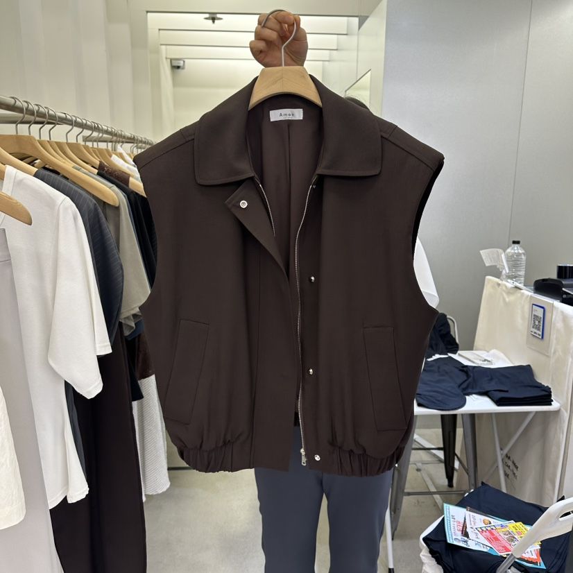 AMON韓國東大門代購女士新品人氣26春夏時尚職業休閑馬甲AMON馬甲