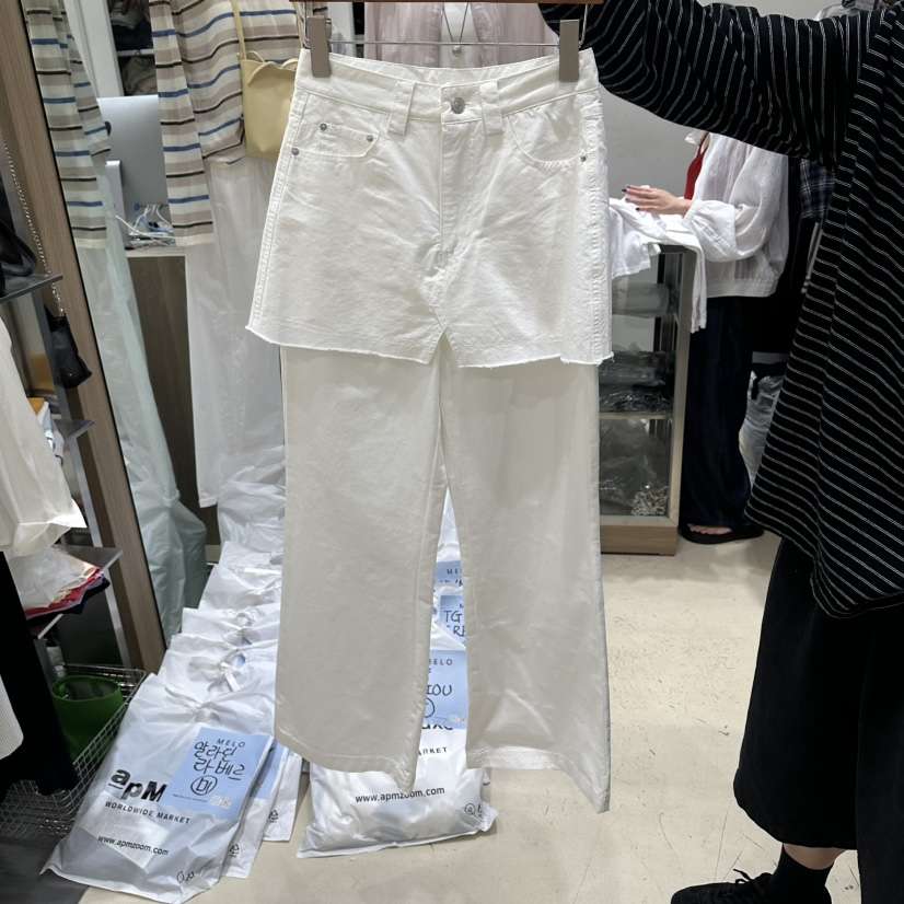 MELO韓國東大門代購女士新品26春夏職業人氣推薦裙褲假兩件MELO裙褲